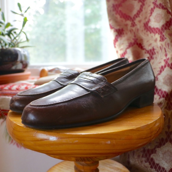 Vintage Botticelli Handmade Italian Leather Loafers main image 12